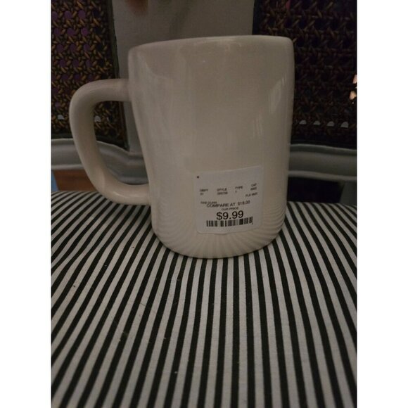NWT Rae Dunn Halloween Boo Coffee Mug White Black Writing 2020 - Picture 4 of 11